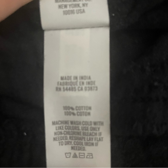 Aerie Pool to Party Tiered Mini Skirt Black Cotton Gauzy Drawstring Size Medium - Picture 5 of 5